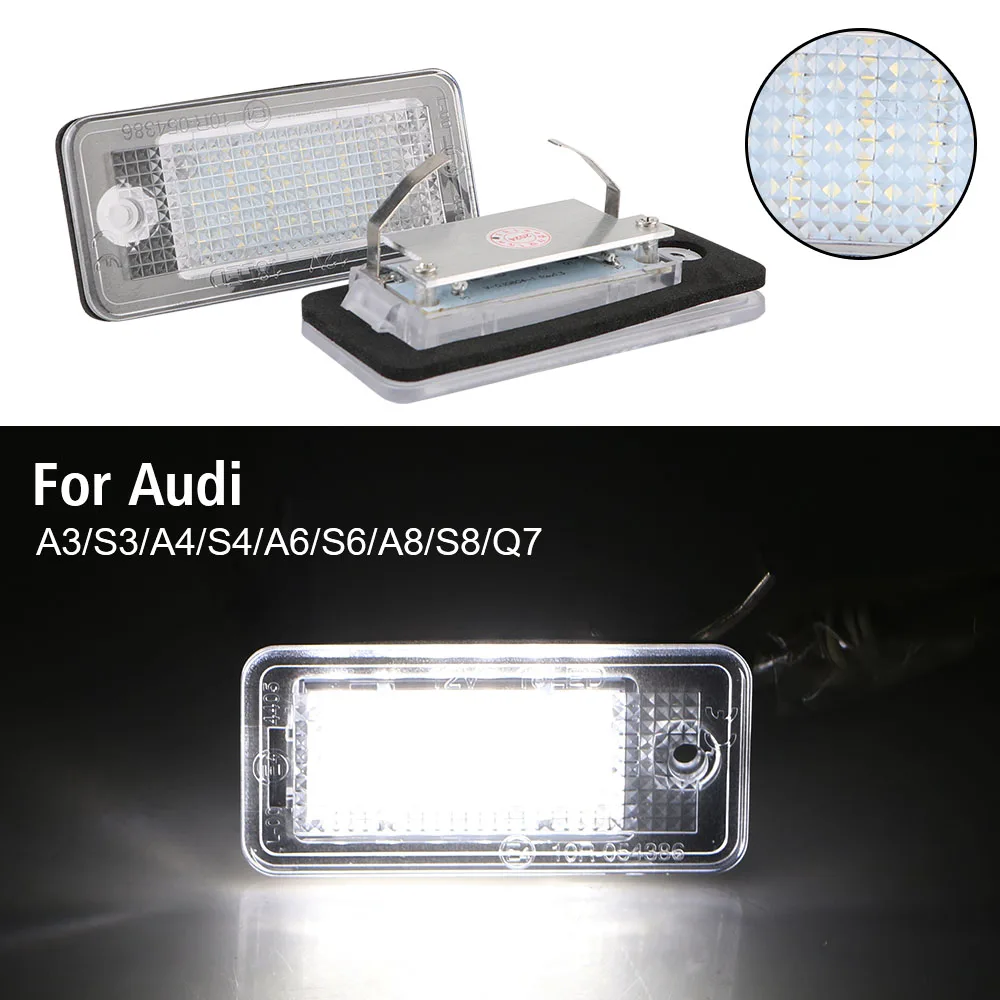 Car Lamp Bright Light 2Pcs For Audi A3/S3/A4/S4/A6/S6/A8/S8/Q7 7000K White LED Number License Plate Light 12V 3W
Car Lamp Bright Light 2Pcs For Audi A3/S3/A4/S4/A6/S6/A8/S8/Q7 7000K White LED Number License Plate Light 12V 3W