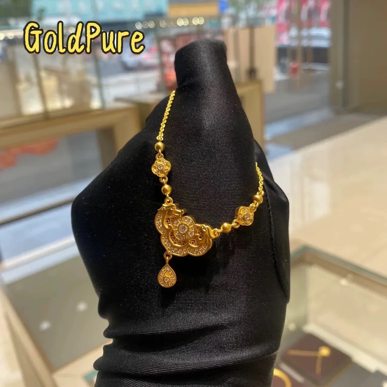 Роскошное женское ожерелье Goldpure из чистого золота 24K 9999 пробы с подвеской в виде дракона и феникса, модная цепочка на ключицу
Роскошное женское ожерелье Goldpure из чистого золота 24K 9999 пробы с подвеской в виде дракона и феникса, модная цепочка на ключицу