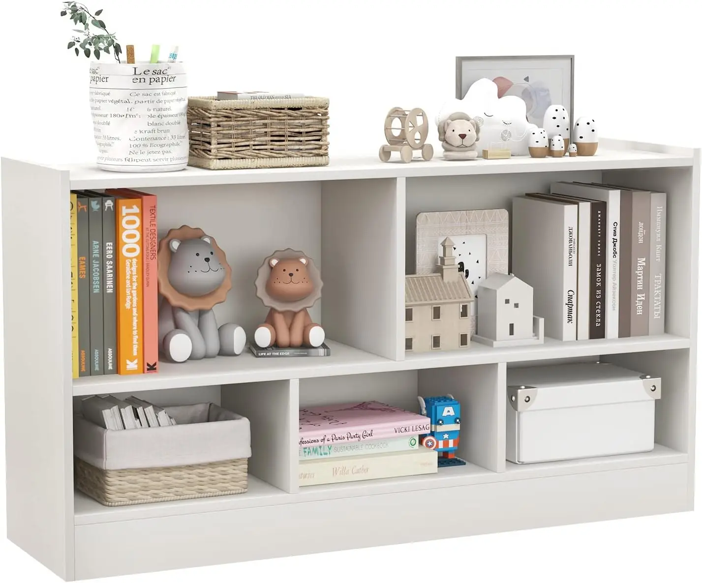 Toy Storage Organizer, 2-Tier Kids Bookshelf, 5 Cube Kids' Bookcases, Cabinets & Shelves, Wooden Toy Shelf Organizer, Small Book
Toy Storage Organizer, 2-Tier Kids Bookshelf, 5 Cube Kids' Bookcases, Cabinets & Shelves, Wooden Toy Shelf Organizer, Small Book