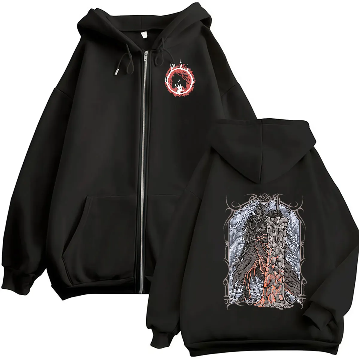 2026 Hot Game Dark Souls Knight Zipper Hoodie Men's Vintage Oversized Long Sleeve Sweatshirt Pullover Coats Hoodies Streetwear
2026 Hot Game Dark Souls Knight Zipper Hoodie Men's Vintage Oversized Long Sleeve Sweatshirt Pullover Coats Hoodies Streetwear