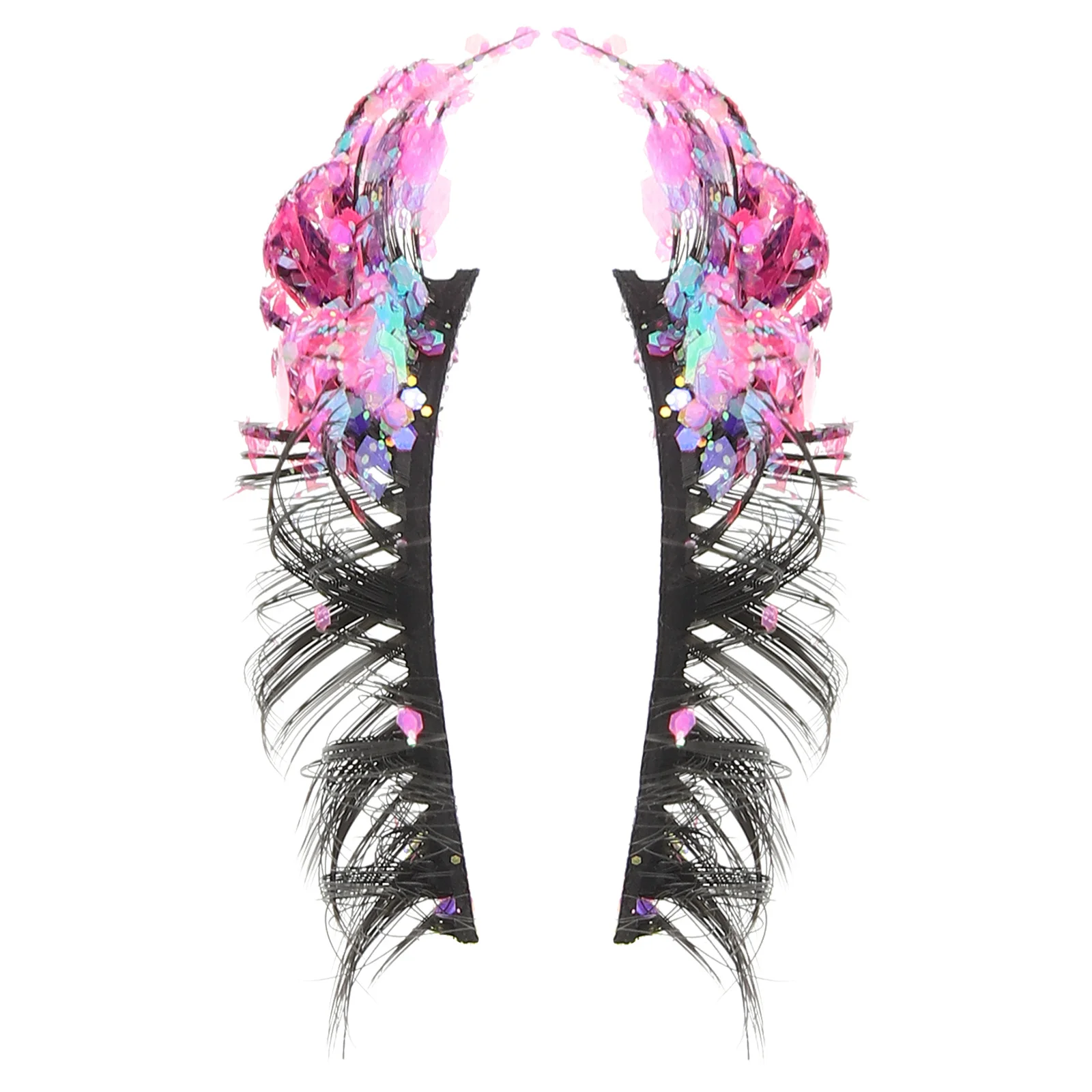 2pcs Sparkly False Eyelashes Colorful Luminous Lashes For Festival Party Cosplay Natural Looking Fake Lashes Reusable Curl
2pcs Sparkly False Eyelashes Colorful Luminous Lashes For Festival Party Cosplay Natural Looking Fake Lashes Reusable Curl