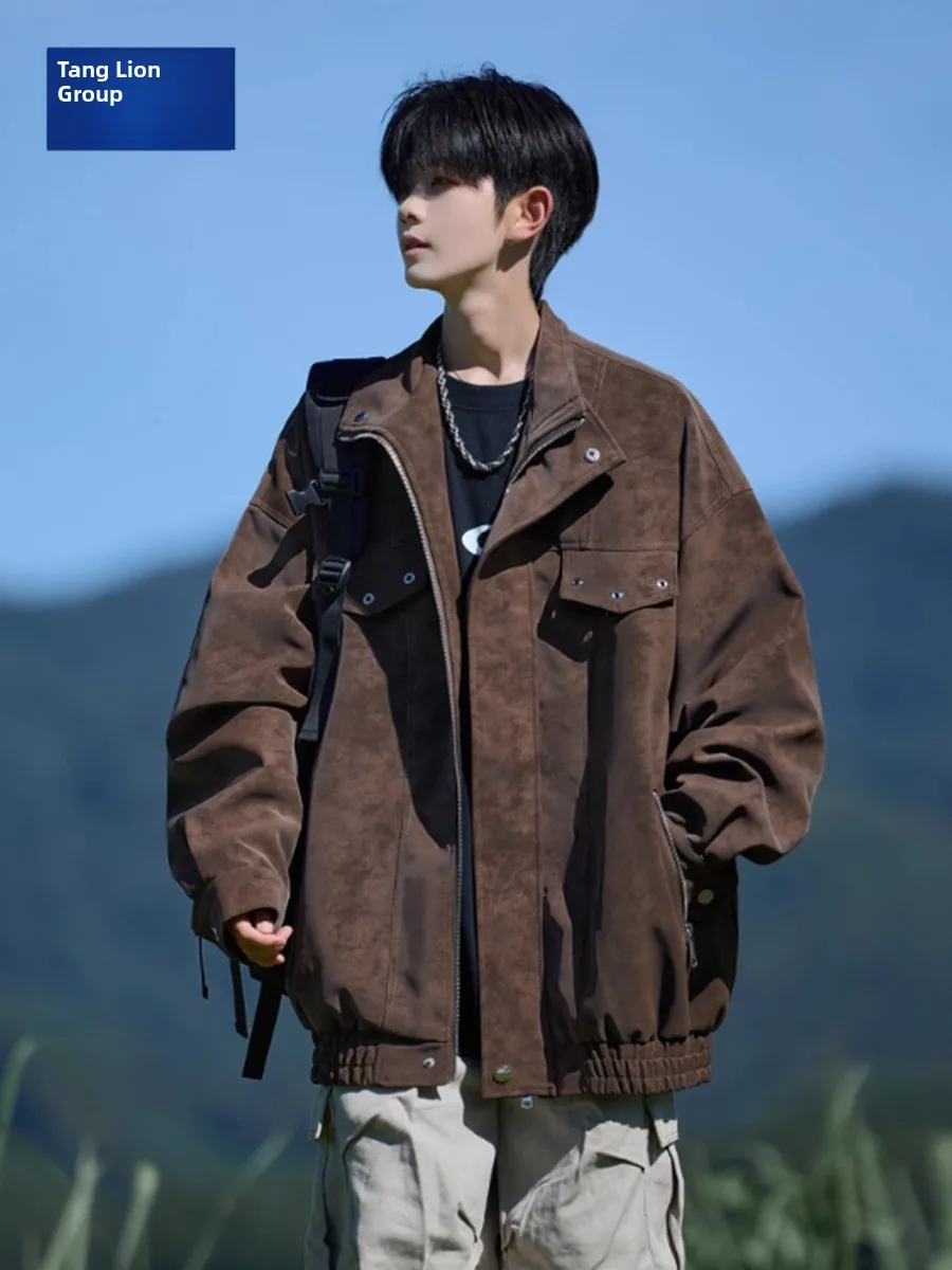 Tonlion up Do American Retro PU Leather Jaet Men's Casual Collar Autumn Winter Trend Brand Loose Fit Zipper De...
Tonlion up Do American Retro PU Leather Jaet Men's Casual Collar Autumn Winter Trend Brand Loose Fit Zipper De...