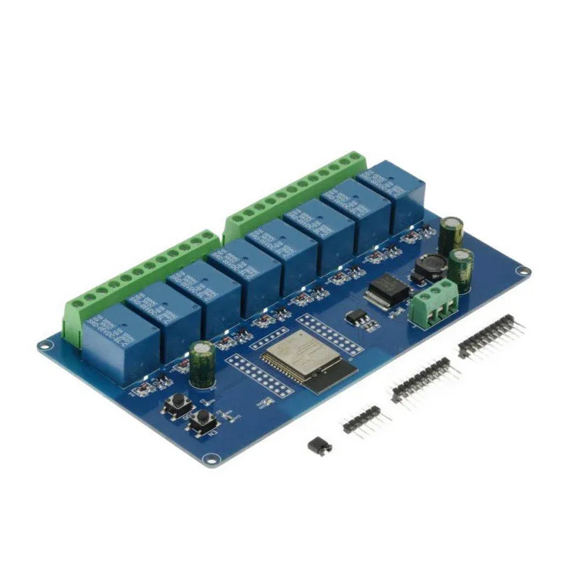 8 Channel Relay Module ESP32 WiFi Wireless Control BLE Development Board ESP32‑WROOM‑32E DC 5‑30V
8 Channel Relay Module ESP32 WiFi Wireless Control BLE Development Board ESP32‑WROOM‑32E DC 5‑30V