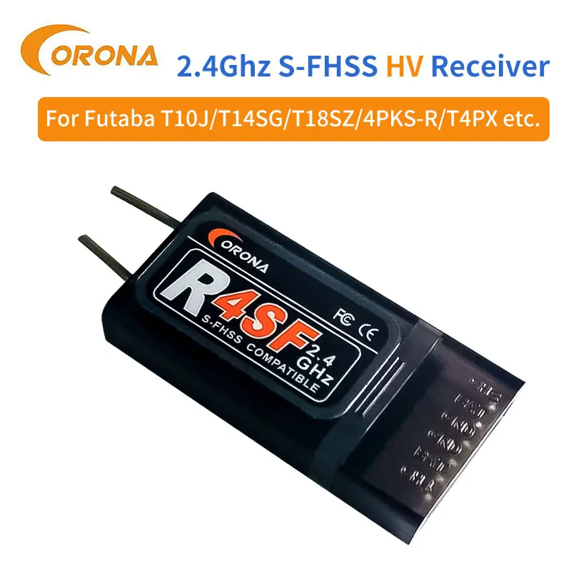 Corona 4 Channel R4SF S-FHSS 4CH Receiver for FUTABA Transmitter Radio
Corona 4 Channel R4SF S-FHSS 4CH Receiver for FUTABA Transmitter Radio