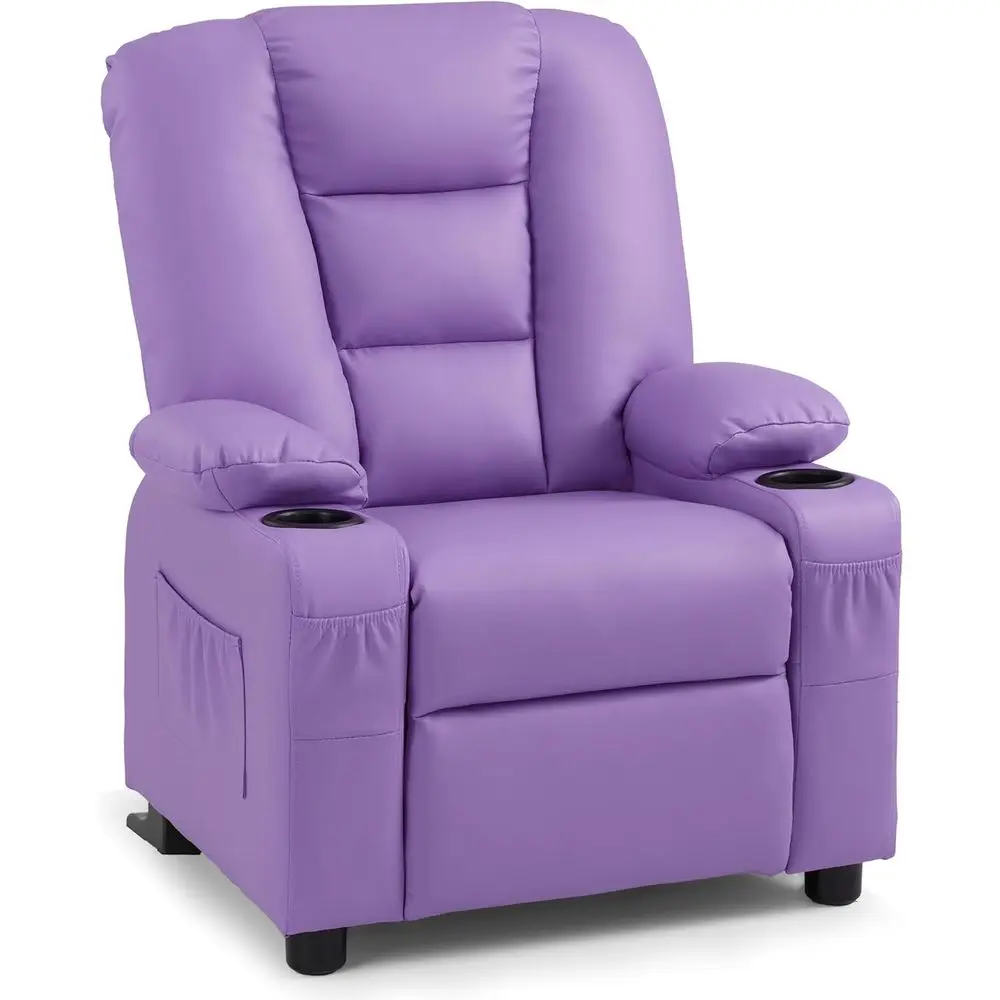 Child Recliner Chair with Cup Holders, Purple, Suitable for Ages 3+, faux Leather
Child Recliner Chair with Cup Holders, Purple, Suitable for Ages 3+, faux Leather