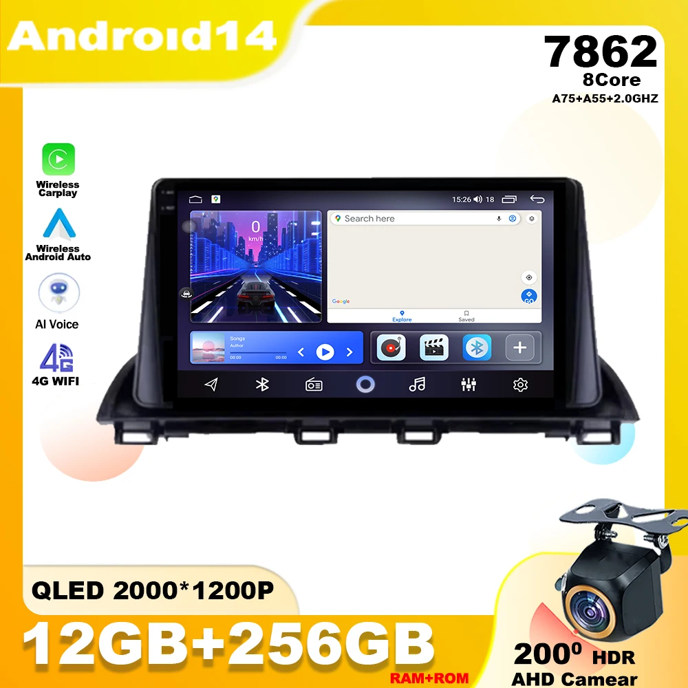 Android 14 For Mazda 3 Axela 2014 - 2019 Car Radio Multimedia Player Stereo Navigation GPS 4G QLED IPS Wireless Carplay WIFI DSP
Android 14 For Mazda 3 Axela 2014 - 2019 Car Radio Multimedia Player Stereo Navigation GPS 4G QLED IPS Wireless Carplay WIFI DSP