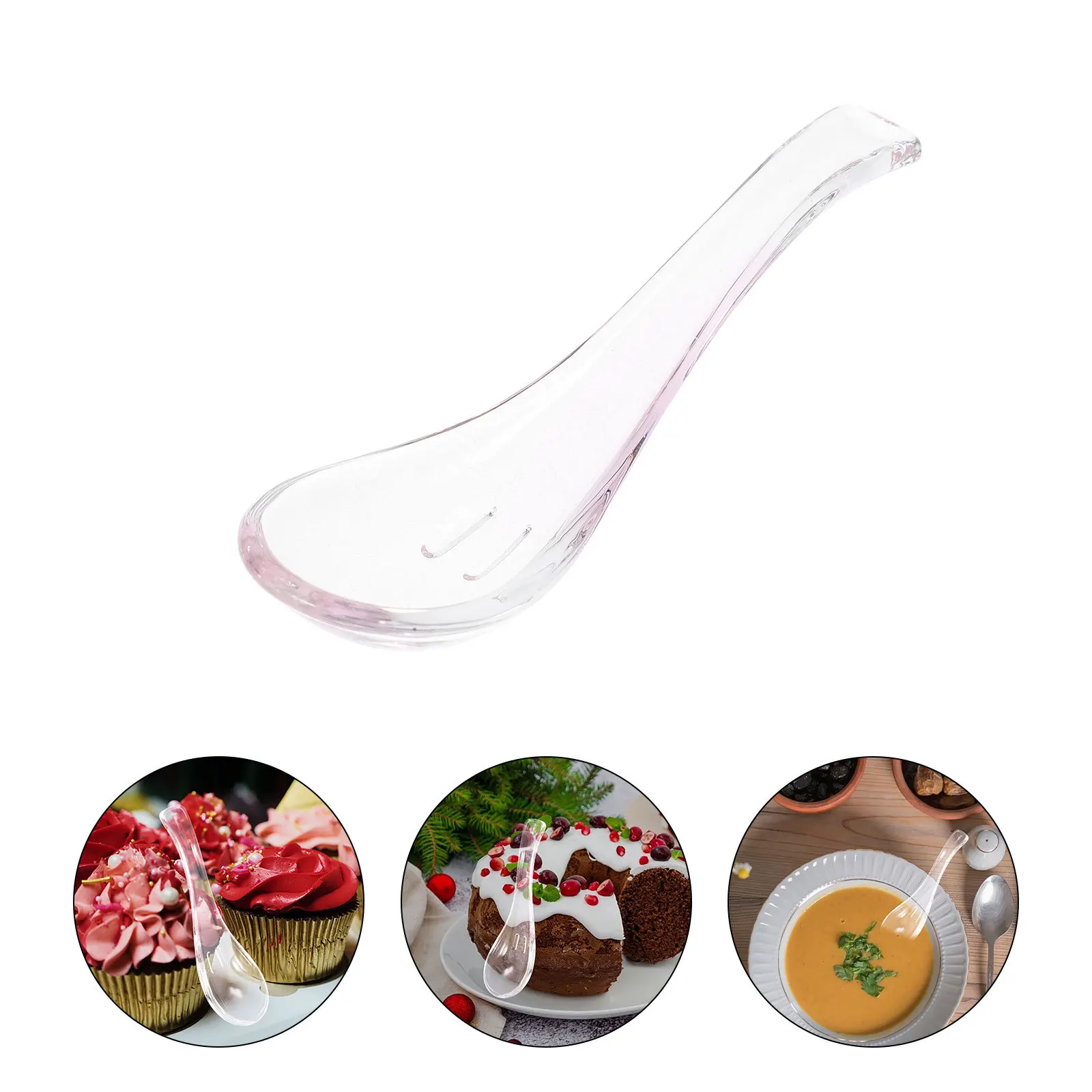 Glass Spoon 1 Piece Elegant Dessert Spoon for Soup Ramen Noodle Asian Cuisine Clear Tableware Kitchen Essential Serving Utensil
Glass Spoon 1 Piece Elegant Dessert Spoon for Soup Ramen Noodle Asian Cuisine Clear Tableware Kitchen Essential Serving Utensil