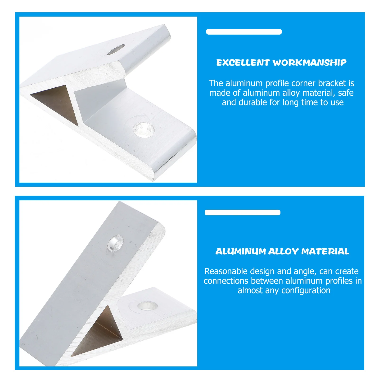 5 pcs Aluminum Profile Corner Brackets 45 Degree Angle Connectors For Extrusion Profiles Corrosion Resistant Fasteners
5 pcs Aluminum Profile Corner Brackets 45 Degree Angle Connectors For Extrusion Profiles Corrosion Resistant Fasteners