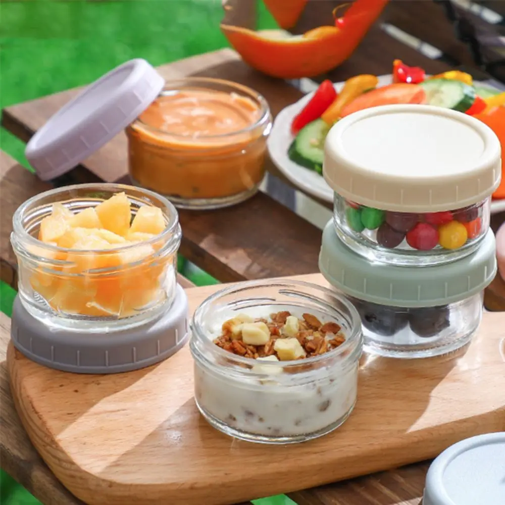 6pcs Mason Jar Glass Sauce Box 70ml Sealed Salad Dressing Container with Lid Reusable Spice Jar Honey
6pcs Mason Jar Glass Sauce Box 70ml Sealed Salad Dressing Container with Lid Reusable Spice Jar Honey