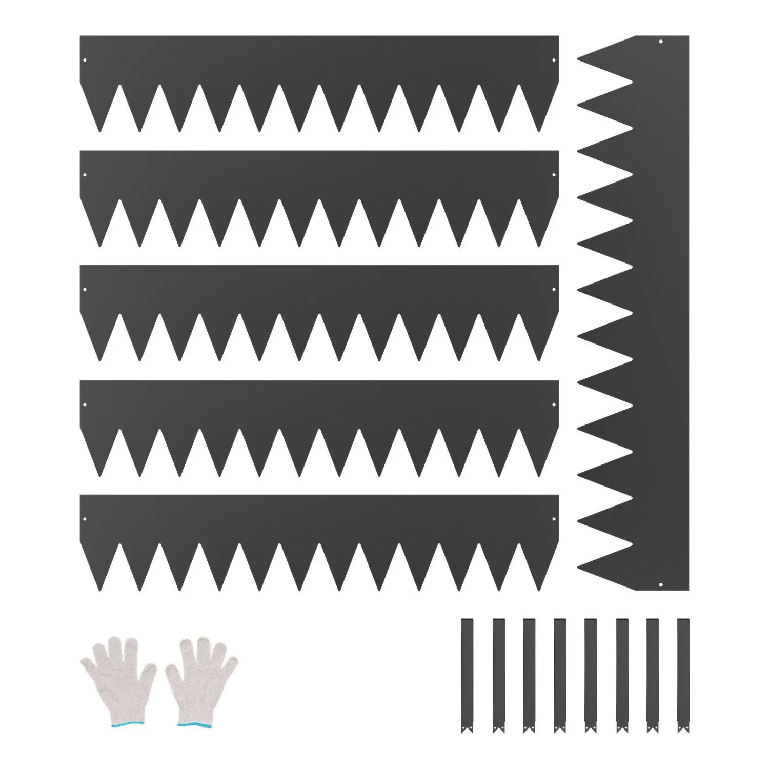 Steel Landscape Edging 6 Packs 40 x 8in Rust-Resistant Garden Edging Border Black
Steel Landscape Edging 6 Packs 40 x 8in Rust-Resistant Garden Edging Border Black