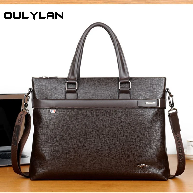 Leather Men Briefcase Bags Office Briefcase for Laptop 14 Messenger Men's Leather Bag Business Portfolio for Document A4
Leather Men Briefcase Bags Office Briefcase for Laptop 14 Messenger Men's Leather Bag Business Portfolio for Document A4