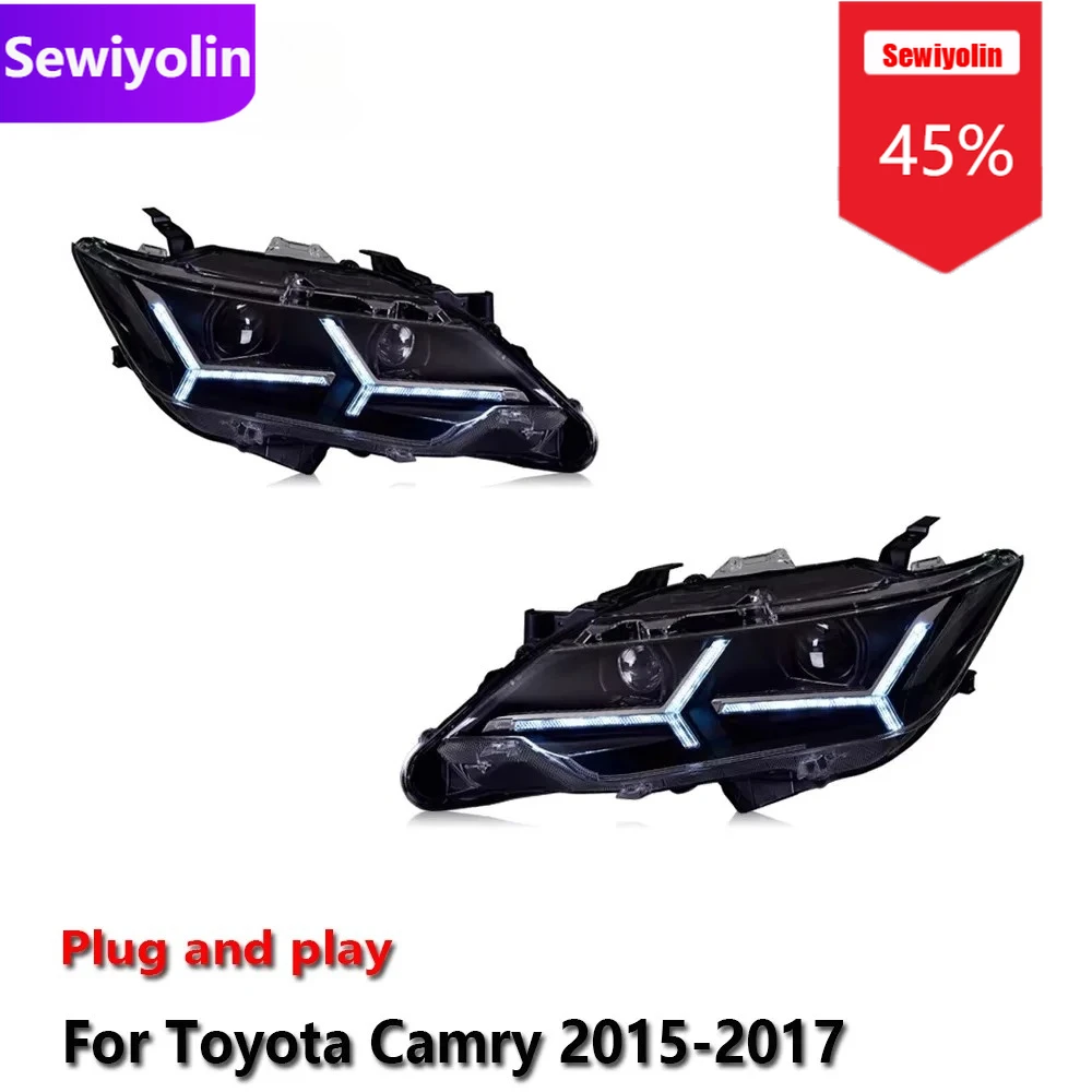 Car DRL Headlight LED Assemblies For Toyota Camry 2015-2017 Fog DRL Brake Turn Signal Lamp Plug And Play
Car DRL Headlight LED Assemblies For Toyota Camry 2015-2017 Fog DRL Brake Turn Signal Lamp Plug And Play