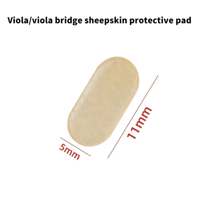 Violin Bridge E String Parchment Protector 50Pcs Violin Bridge Cello String Bridges Sheepskin Protection Pad Violin Accessories-