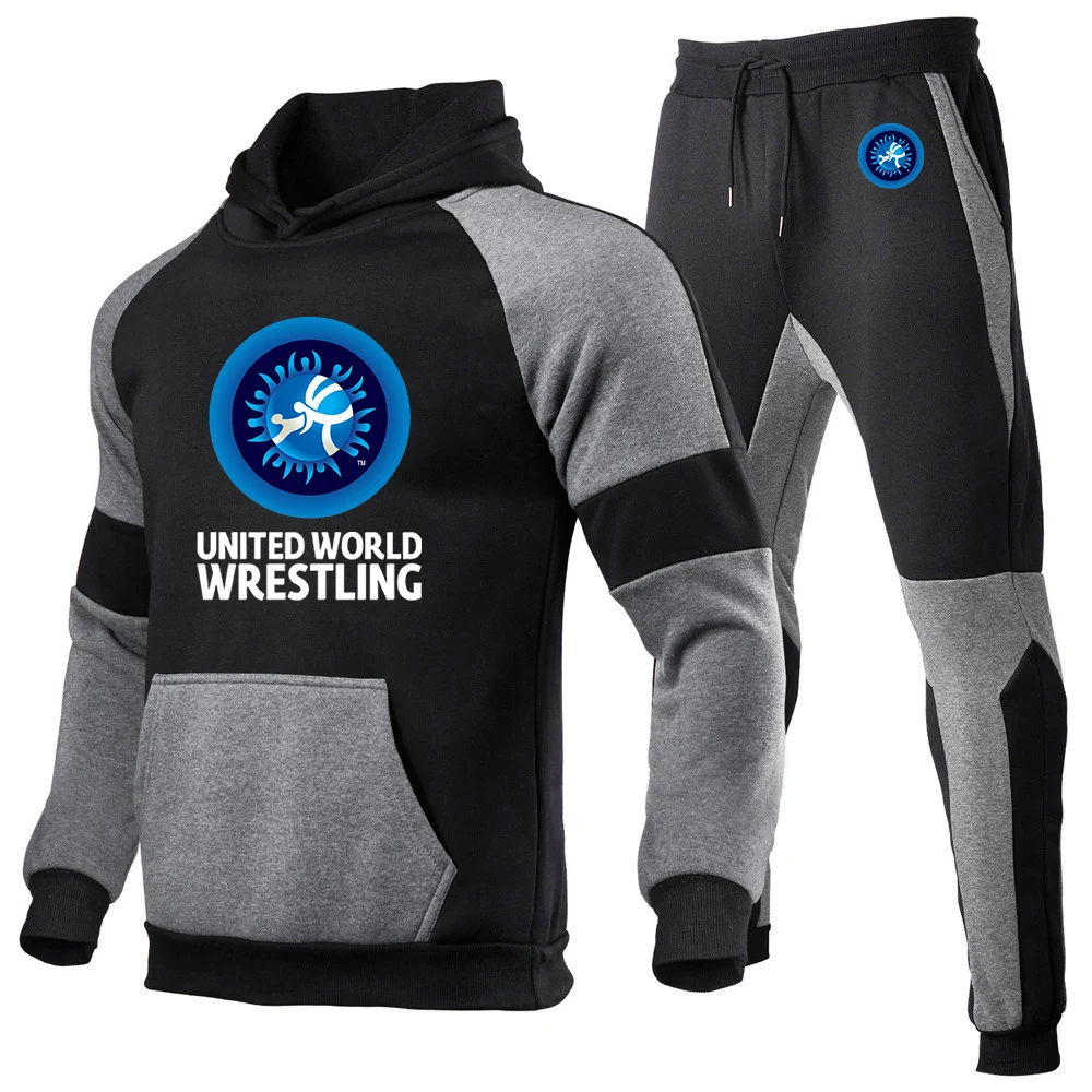 United World Wrestling UWW Logo Men's Men Pants Casual Men's Tracksuit Sportswear Autumn Men Suit Leisure Sets Male hoodies
United World Wrestling UWW Logo Men's Men Pants Casual Men's Tracksuit Sportswear Autumn Men Suit Leisure Sets Male hoodies