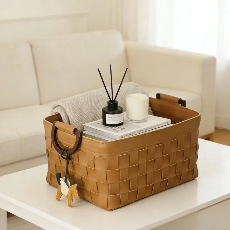 Handwoven Light Luxury Storage Basket, Minimalist Desktop Organizer Caddy, Elegant Woven Tray for Home Office Decor Space-Saving
Handwoven Light Luxury Storage Basket, Minimalist Desktop Organizer Caddy, Elegant Woven Tray for Home Office Decor Space-Saving