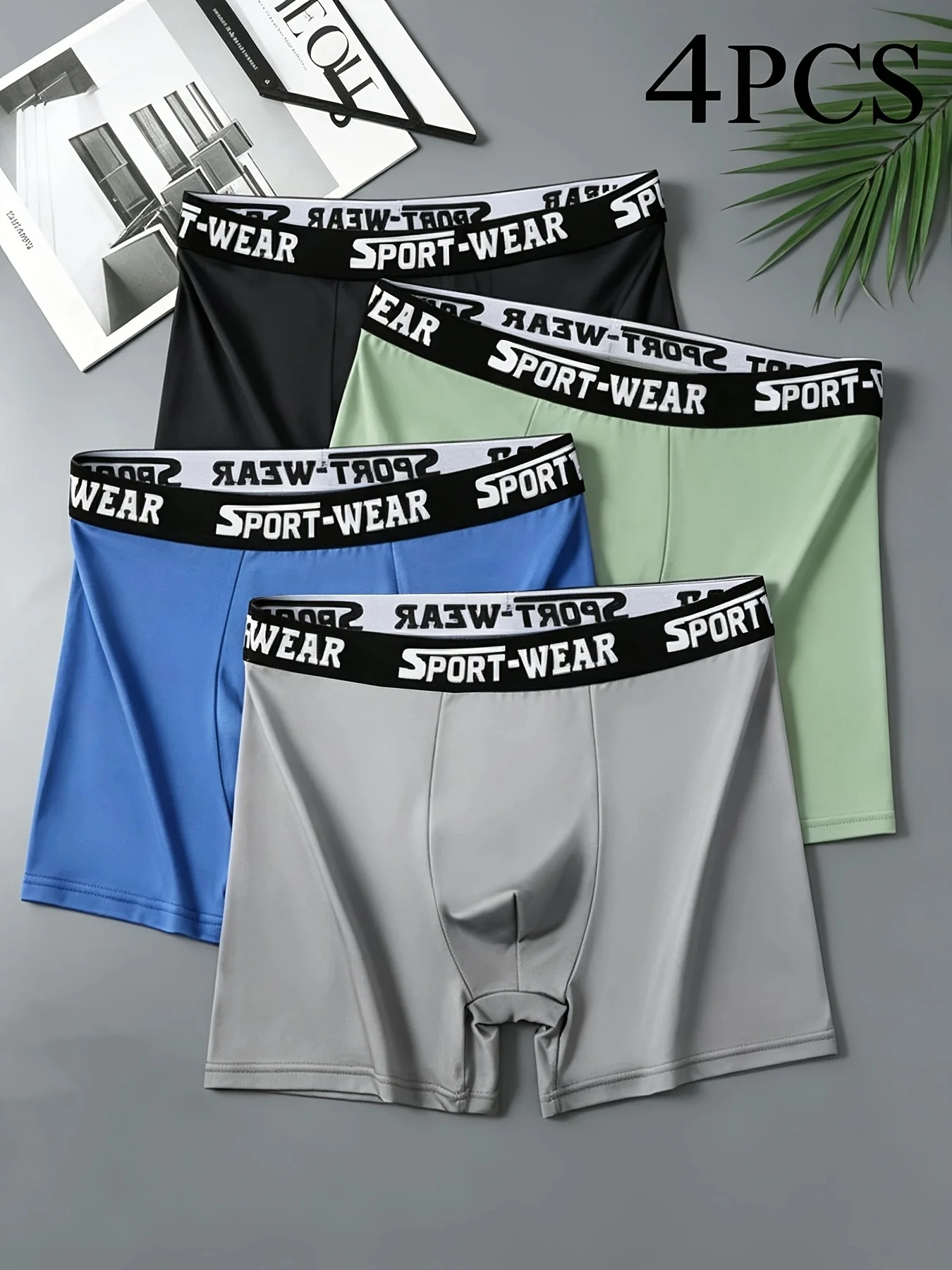 4-piece men's underwear, stretchy, comfortable, breathable, multi-color combination underwear, daily and all-season men's briefs
4-piece men's underwear, stretchy, comfortable, breathable, multi-color combination underwear, daily and all-season men's briefs