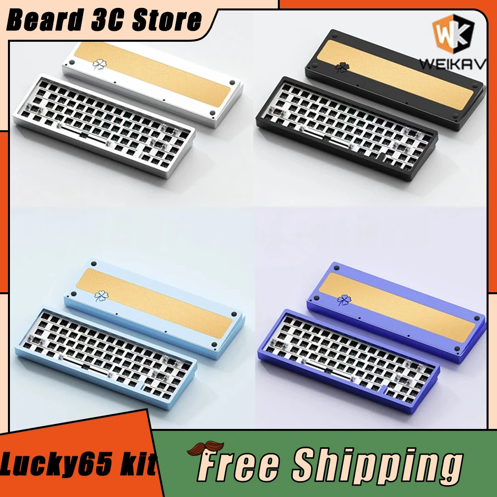 WEIKAV Lucky65 Mechanical Keyboard Kit Three Mode RGB Wireless Gaming Keyboard Customize Hot Swap Gasket Aluminium For PC Gamer
WEIKAV Lucky65 Mechanical Keyboard Kit Three Mode RGB Wireless Gaming Keyboard Customize Hot Swap Gasket Aluminium For PC Gamer