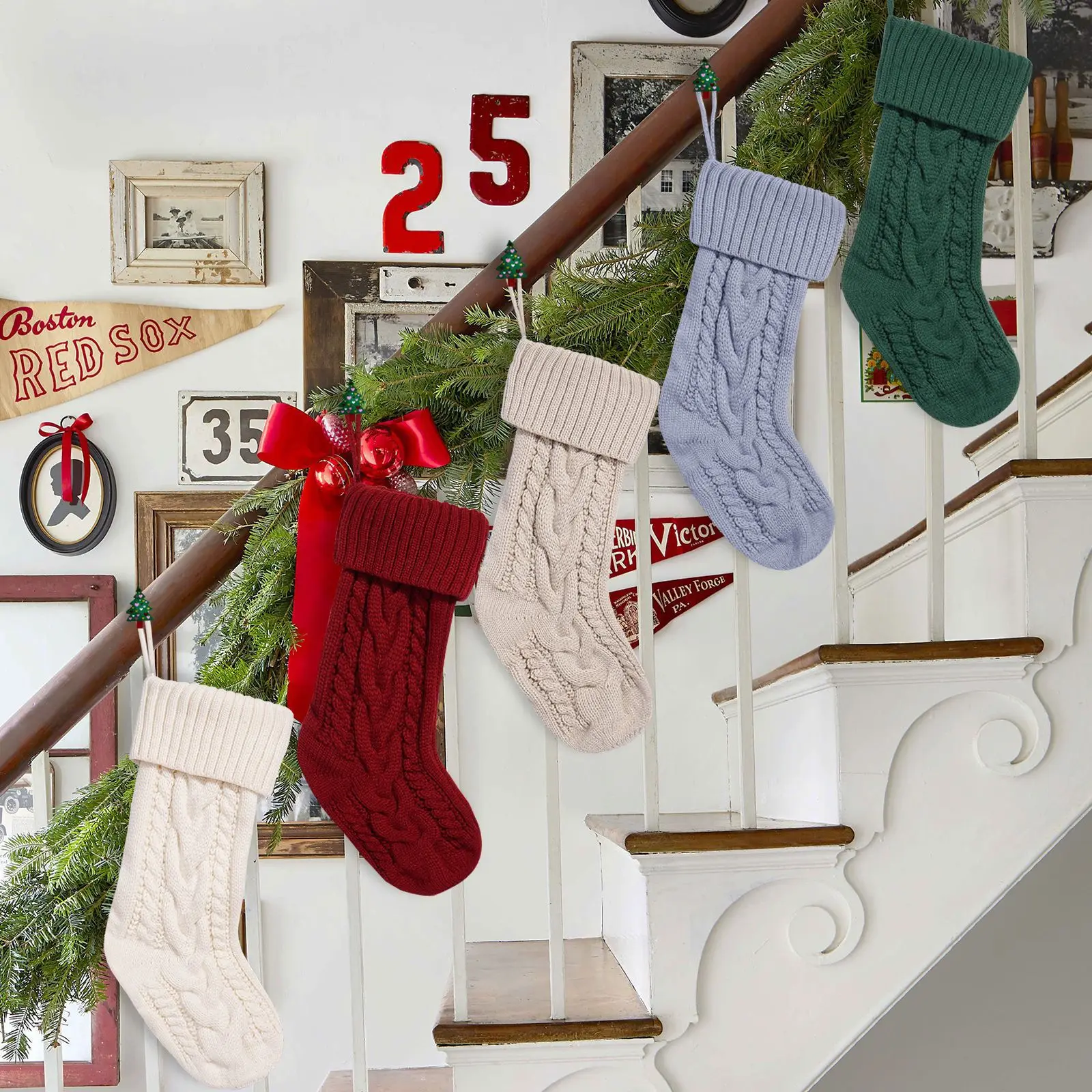 Christmas Knitted Twist Christmas Stockings Christmas Tree Pendant Decorations Christmas Holiday Gift Bag Snack Bag
Christmas Knitted Twist Christmas Stockings Christmas Tree Pendant Decorations Christmas Holiday Gift Bag Snack Bag