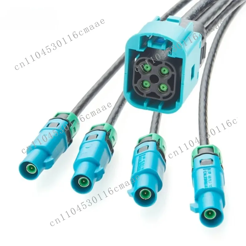 Waterproof 4-in-1 Mini Fakra Female To Fakra Male Automotive Cable IP67 Original Tyco Quad Z-Size
Waterproof 4-in-1 Mini Fakra Female To Fakra Male Automotive Cable IP67 Original Tyco Quad Z-Size