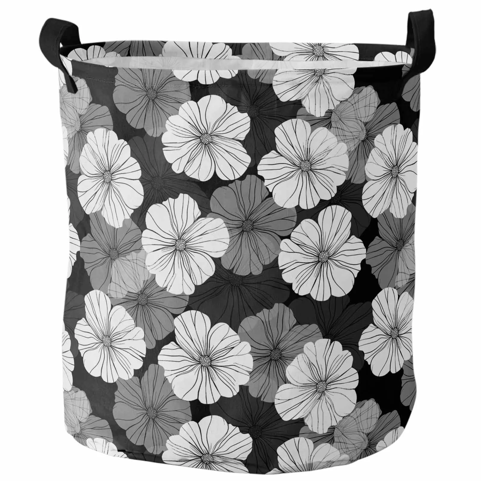 Black White Grey Daisy Flowers Dirty Laundry Basket Foldable Waterproof Home Organizer Clothing Children Toy Storage Basket
Black White Grey Daisy Flowers Dirty Laundry Basket Foldable Waterproof Home Organizer Clothing Children Toy Storage Basket