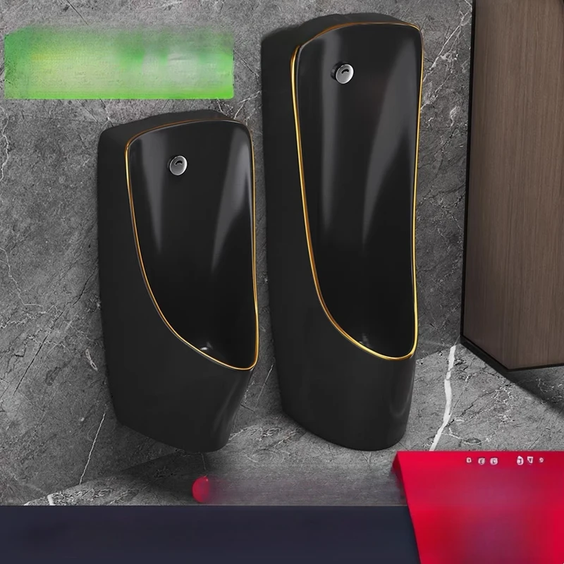 Black urinal induction wall-mounted men's household floor-to-ceiling urinal pool ceramic
Black urinal induction wall-mounted men's household floor-to-ceiling urinal pool ceramic