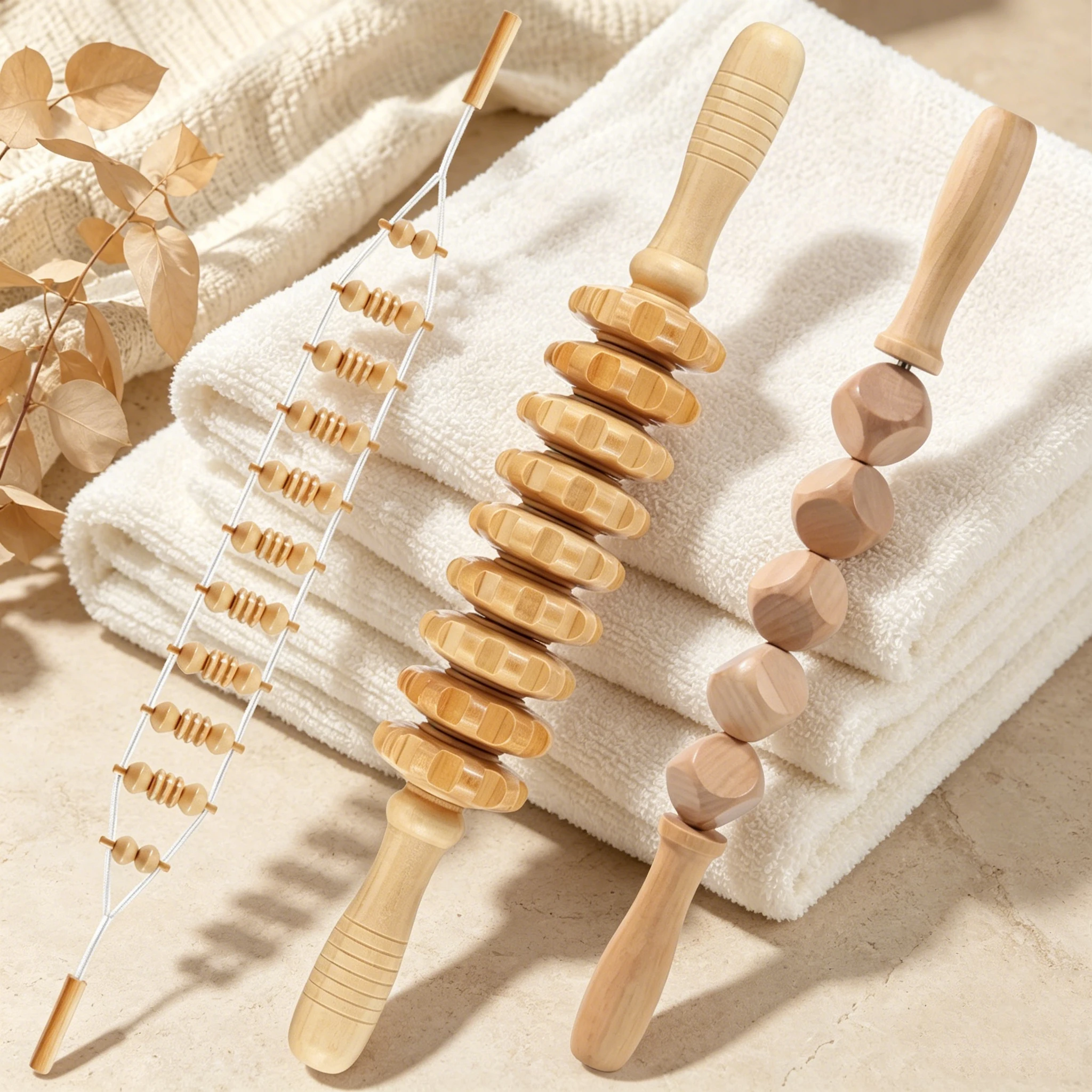 Natural Wood Therapy Massage Tools Set Back Neck Leg Roller Massager for Pain Relief
Natural Wood Therapy Massage Tools Set Back Neck Leg Roller Massager for Pain Relief
