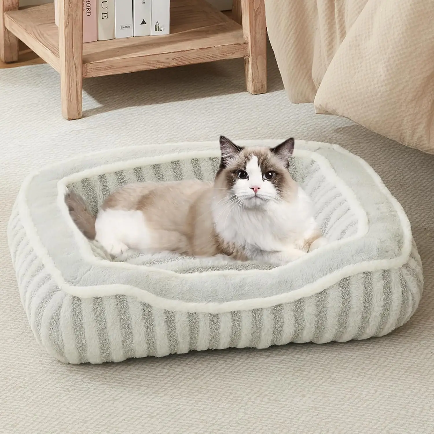 Dog Bed for Extra Small Dogs Breeds,Cat Bed,Puppy Kennel Bed with Pillow,Washable Deluxe Plush Dog Crate Beds,Comfy Durable Rectangular Pet Sleeping Bed & Non-Slip Bottom,Grey (19"X16")
Dog Bed for Extra Small Dogs Breeds,Cat Bed,Puppy Kennel Bed with Pillow,Washable Deluxe Plush Dog Crate Beds,Comfy Durable Rectangular Pet Sleeping Bed & Non-Slip Bottom,Grey (19"X16")