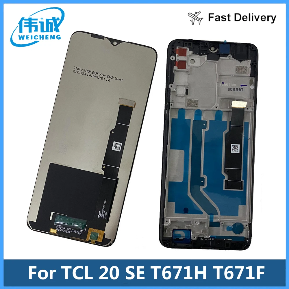 Original LCD Display For TCL 20SE 20 SE T671H T671F T671O LCD Touch Screen Digitizer Assembly Replacement With Frame LCD Parts
Original LCD Display For TCL 20SE 20 SE T671H T671F T671O LCD Touch Screen Digitizer Assembly Replacement With Frame LCD Parts