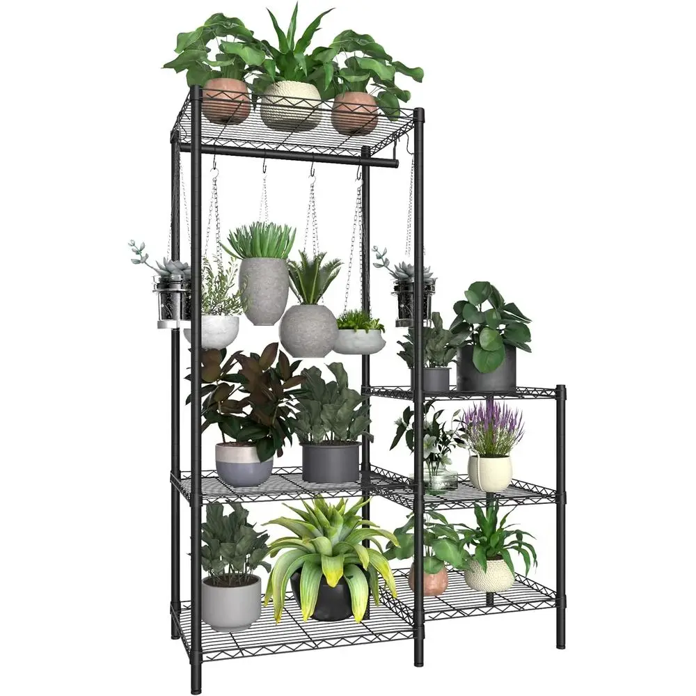 6-Tier Metal Plant Stand - Adjustable, Ideal for Indoor or Outdoor Use, Perfect for Bedrooms, Living Rooms, Balconies, Gardens -
6-Tier Metal Plant Stand - Adjustable, Ideal for Indoor or Outdoor Use, Perfect for Bedrooms, Living Rooms, Balconies, Gardens -