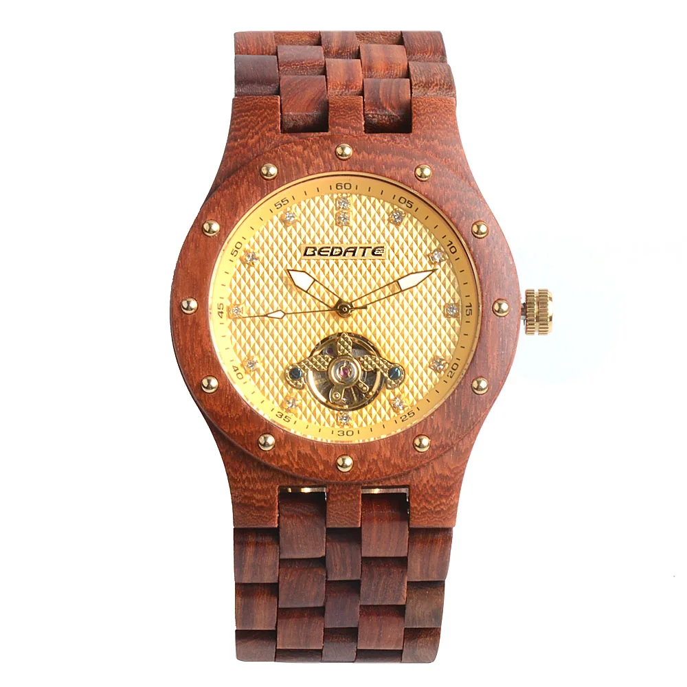Rich Textured Wood Men Mechanical Wristwatch Manual Winding Luminous Dual Display Butterfly Buckle Elegant Male Wooden Watch
Rich Textured Wood Men Mechanical Wristwatch Manual Winding Luminous Dual Display Butterfly Buckle Elegant Male Wooden Watch