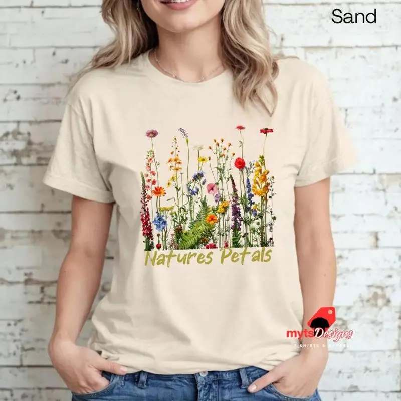 Nature's Petals Minimalist Wildflower T Shirt for Her Boho Floral Casual Nature Inspired Top
Nature's Petals Minimalist Wildflower T Shirt for Her Boho Floral Casual Nature Inspired Top