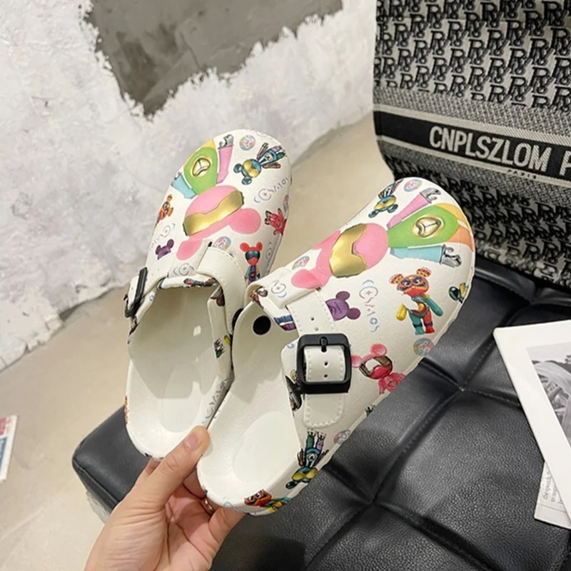 Women's Half Slippers Open Toe Summer New Fashionable Beach Sandals Anti-Slip Cute Nurse Shoes Outdoor Wear Stylish Slippers
Women's Half Slippers Open Toe Summer New Fashionable Beach Sandals Anti-Slip Cute Nurse Shoes Outdoor Wear Stylish Slippers