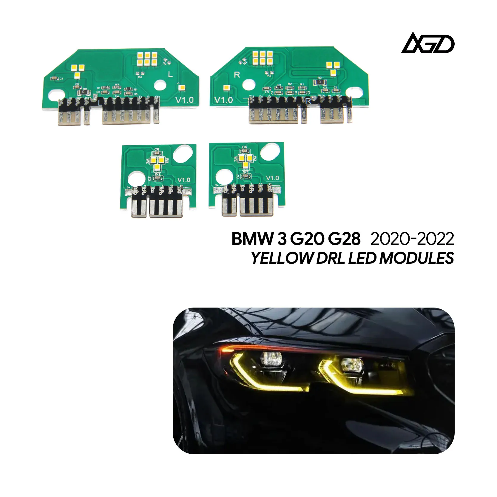 Желтая светодиодная плата CSL DRL для BMW 3 серии G20 G21 G28 320i 330i M340i 2019-2022 годов подходит для лазерных фар 63118496134 Версия для США
Желтая светодиодная плата CSL DRL для BMW 3 серии G20 G21 G28 320i 330i M340i 2019-2022 годов подходит для лазерных фар 63118496134 Версия для США