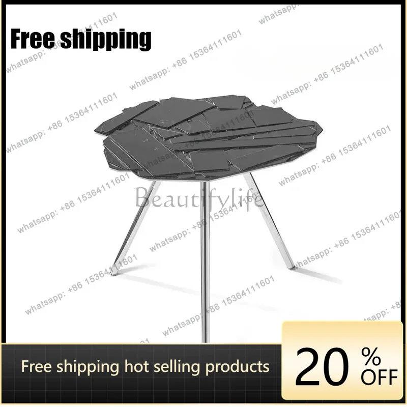 zj.Italian splicing glass coffee table high-end light luxury small apartment living room household stainless steel edge table
zj.Italian splicing glass coffee table high-end light luxury small apartment living room household stainless steel edge table