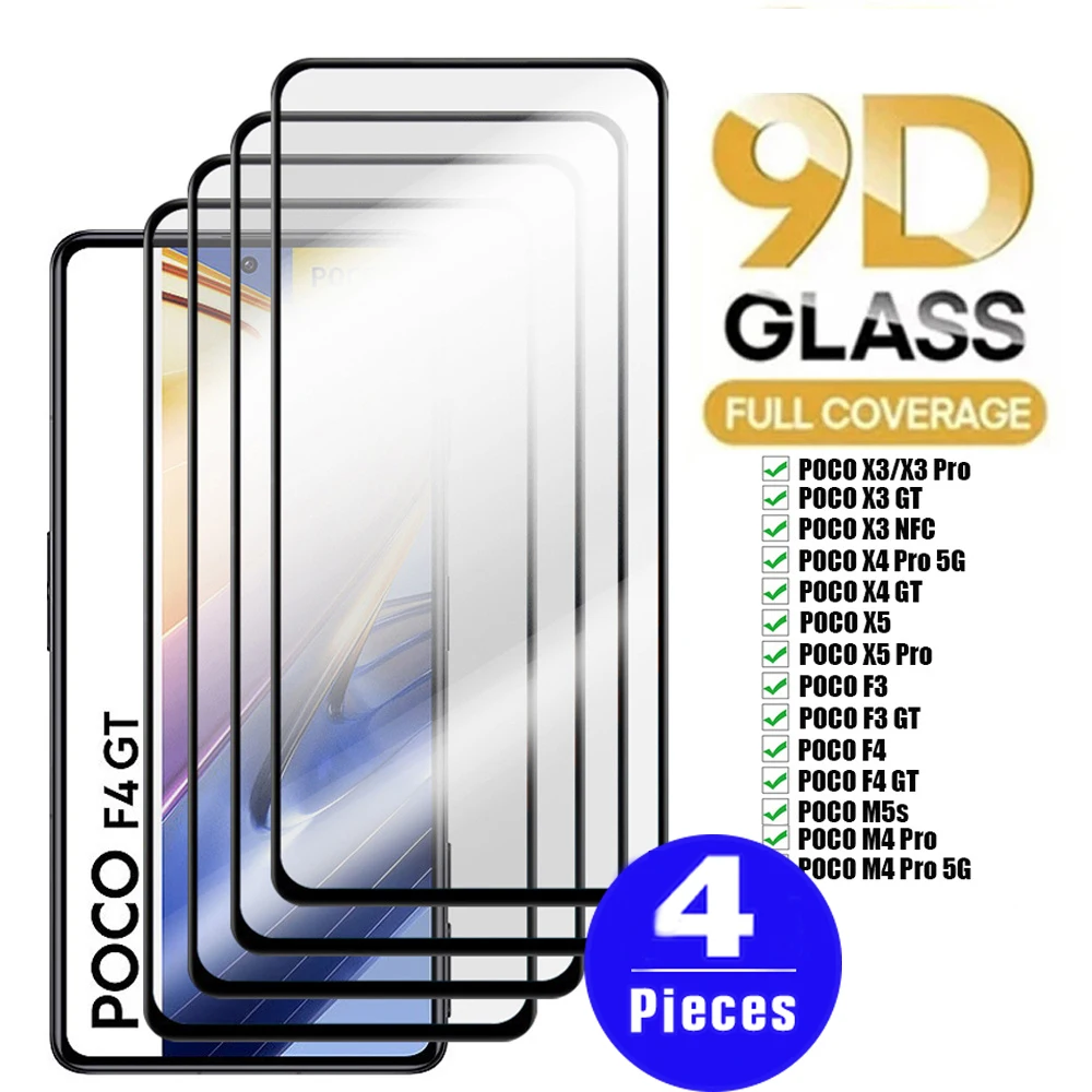 Закаленное стекло 9D для xiaomi Poco X4 pro 5G X5 M4 F4 GT F3 M5 M5s X3, 4 шт., защитная пленка для смартфона
Закаленное стекло 9D для xiaomi Poco X4 pro 5G X5 M4 F4 GT F3 M5 M5s X3, 4 шт., защитная пленка для смартфона