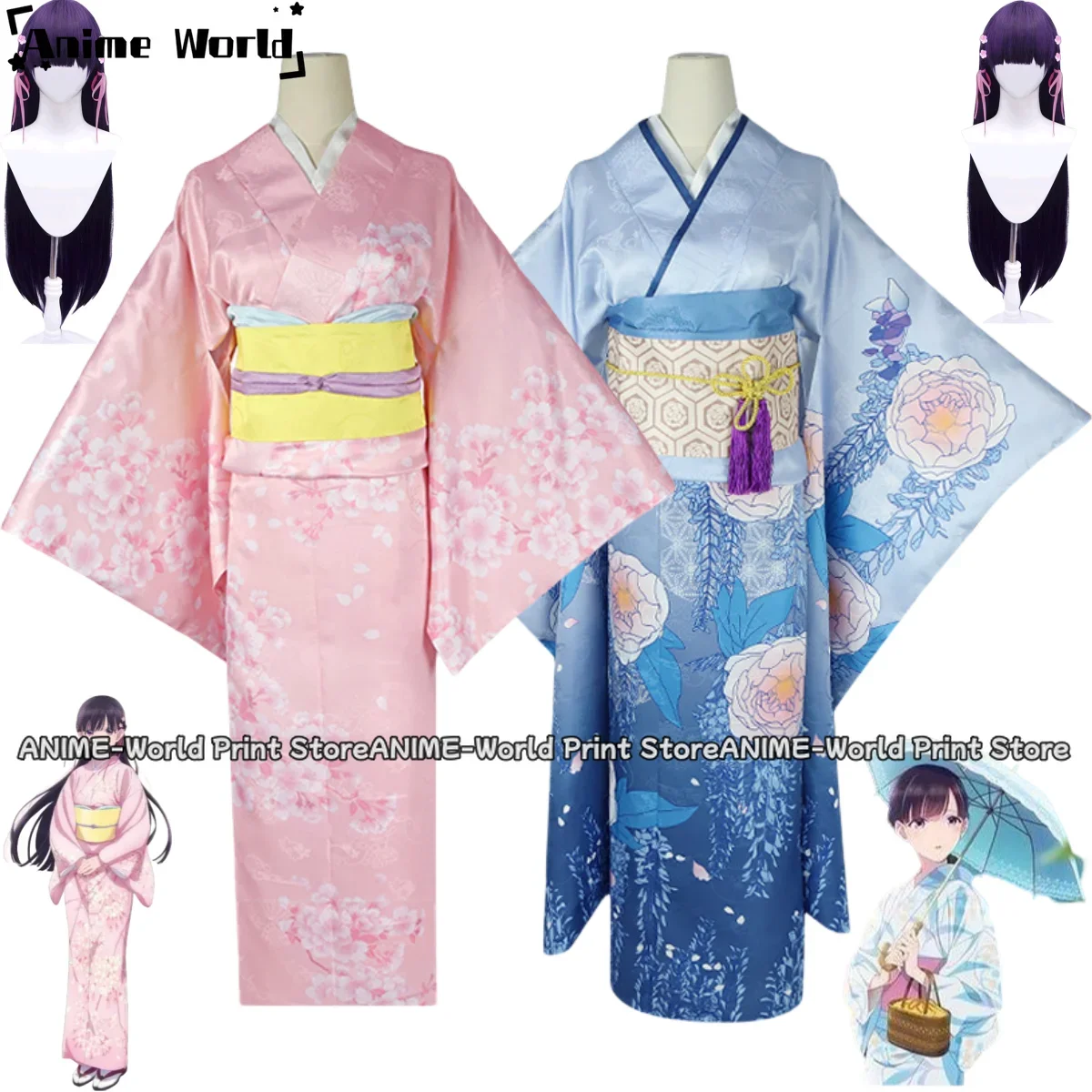 Anime My Happy Marriage Saimori Miyo Cosplay Costume Wig Japanese Kimono Pink Blue Dress Outfit Woman Kawaii Halloween Suit
Anime My Happy Marriage Saimori Miyo Cosplay Costume Wig Japanese Kimono Pink Blue Dress Outfit Woman Kawaii Halloween Suit