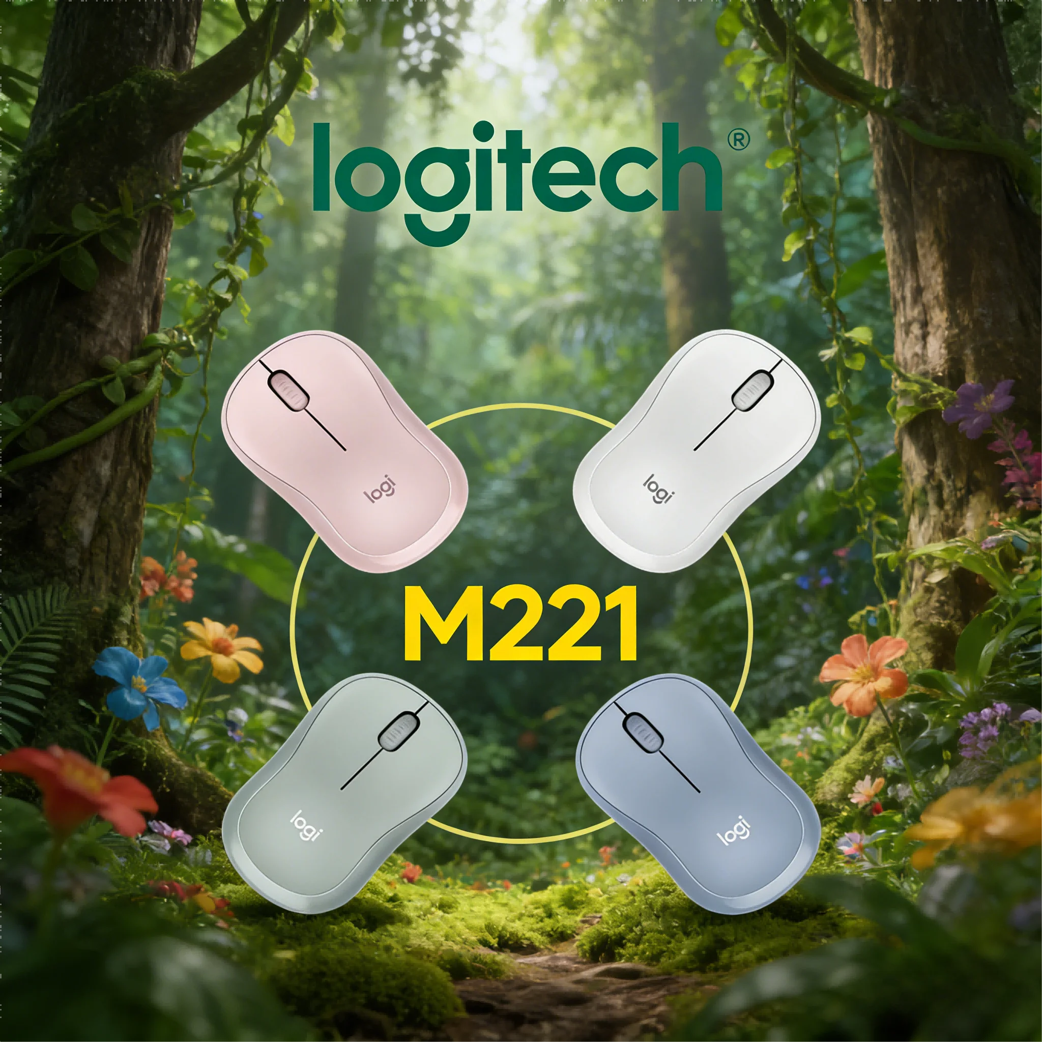 Seamless Connection: Logitech M221 USB Wireless Mouse