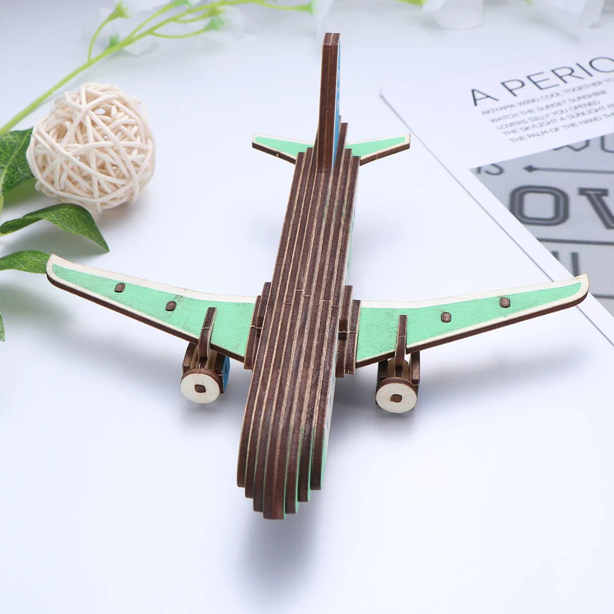 Wooden 3D Puzzle Passenger Plane Assemble Educational Puzzle Colorful Smooth Polished Wood Kids Creativity Exercise Ornament
Wooden 3D Puzzle Passenger Plane Assemble Educational Puzzle Colorful Smooth Polished Wood Kids Creativity Exercise Ornament