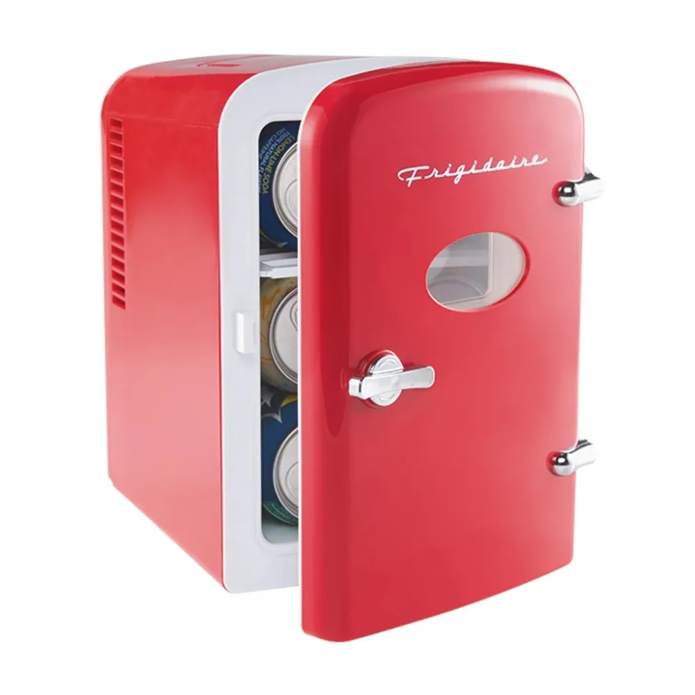 Retro 6 Can Mini Beverage/Skincare Cooler, features a Carrying Handle for easy Transportation and a Design to Fit on Any Surface
Retro 6 Can Mini Beverage/Skincare Cooler, features a Carrying Handle for easy Transportation and a Design to Fit on Any Surface