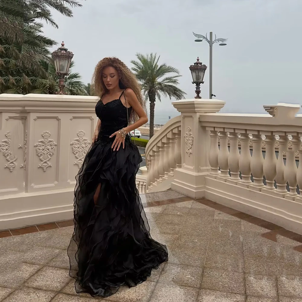 Verngo Black Sequined Evening Dress Sapghetti Straps A Line Pleated Prom Dresses Elegant Holiday Party Gowns 2026 Customized
Verngo Black Sequined Evening Dress Sapghetti Straps A Line Pleated Prom Dresses Elegant Holiday Party Gowns 2026 Customized