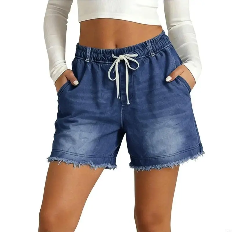 77HE Jean Shorts Womens Drawstring Stretchy Casual Loose Elastic Pull On Shorts
77HE Jean Shorts Womens Drawstring Stretchy Casual Loose Elastic Pull On Shorts