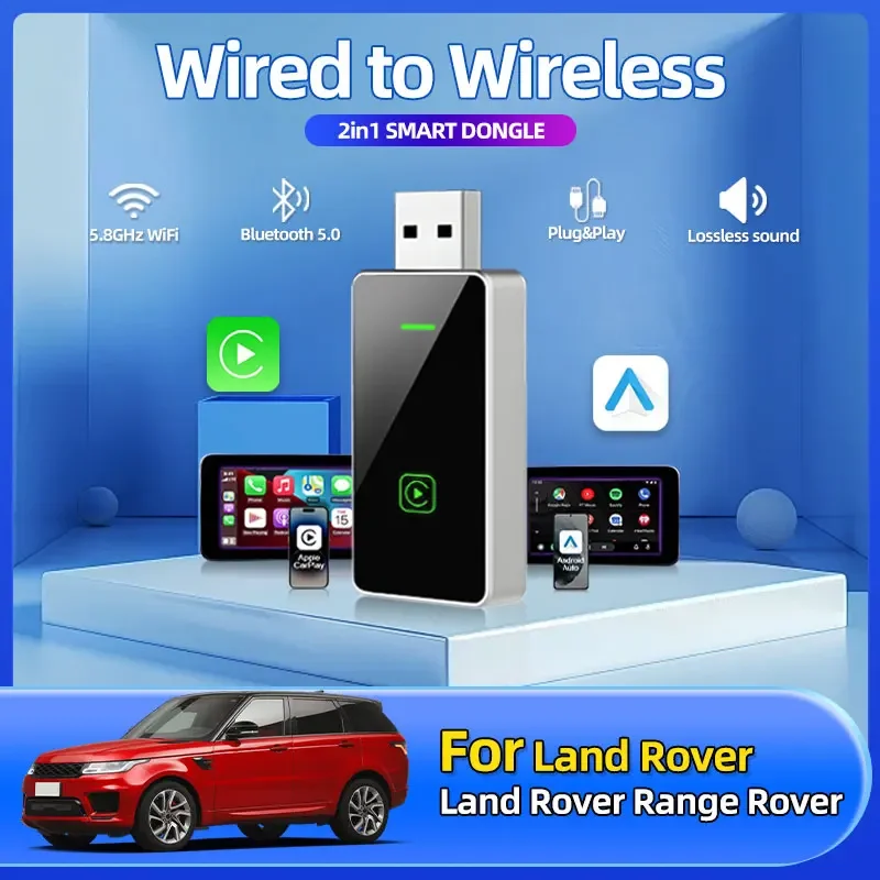 2IN1 Wireless CarPlay Android Car Wireless Adapter Smart USB Mini Box Plug And Play WiFi Fast Connect For Land Rover Range Rover
2IN1 Wireless CarPlay Android Car Wireless Adapter Smart USB Mini Box Plug And Play WiFi Fast Connect For Land Rover Range Rover