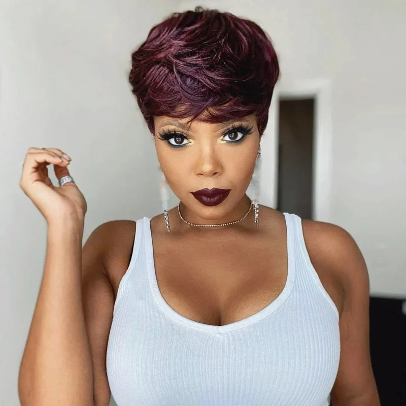 European and American style women, red short curly hair, full head wig, natural look, suitable for middle-age
European and American style women, red short curly hair, full head wig, natural look, suitable for middle-age