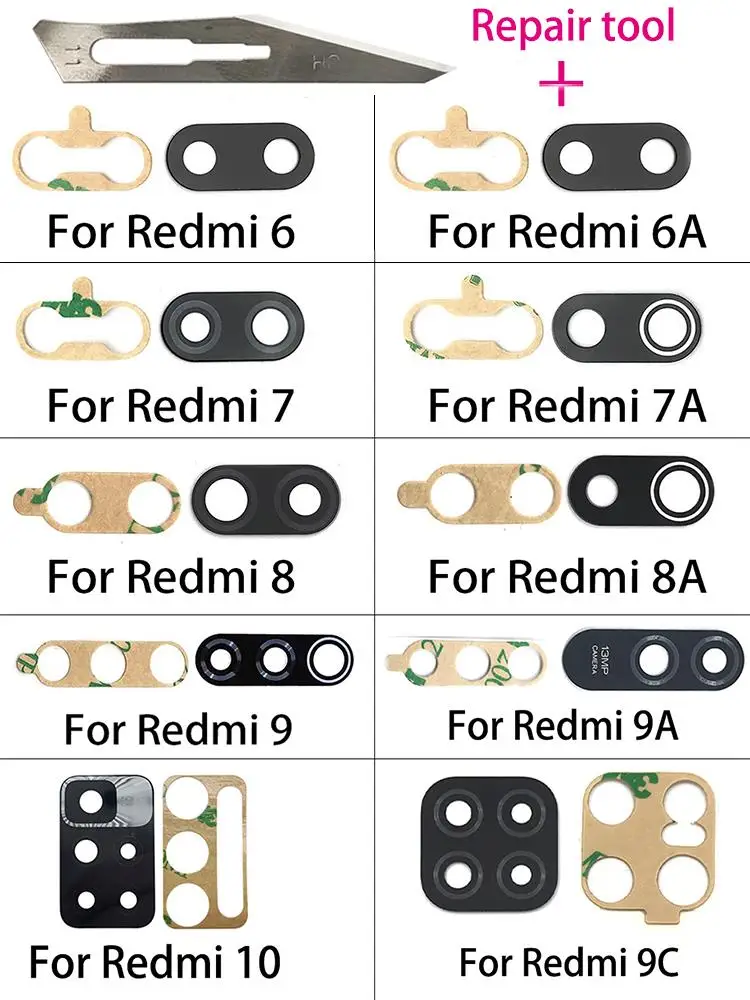 Original NEW For Xiaomi Redmi 10 9T 9C 9A K30 Pro 6 6A 7 7A 8 8A 9 K40 10A 10C Back Camera Glass Cover Lens With Ahesive Sticker
Original NEW For Xiaomi Redmi 10 9T 9C 9A K30 Pro 6 6A 7 7A 8 8A 9 K40 10A 10C Back Camera Glass Cover Lens With Ahesive Sticker