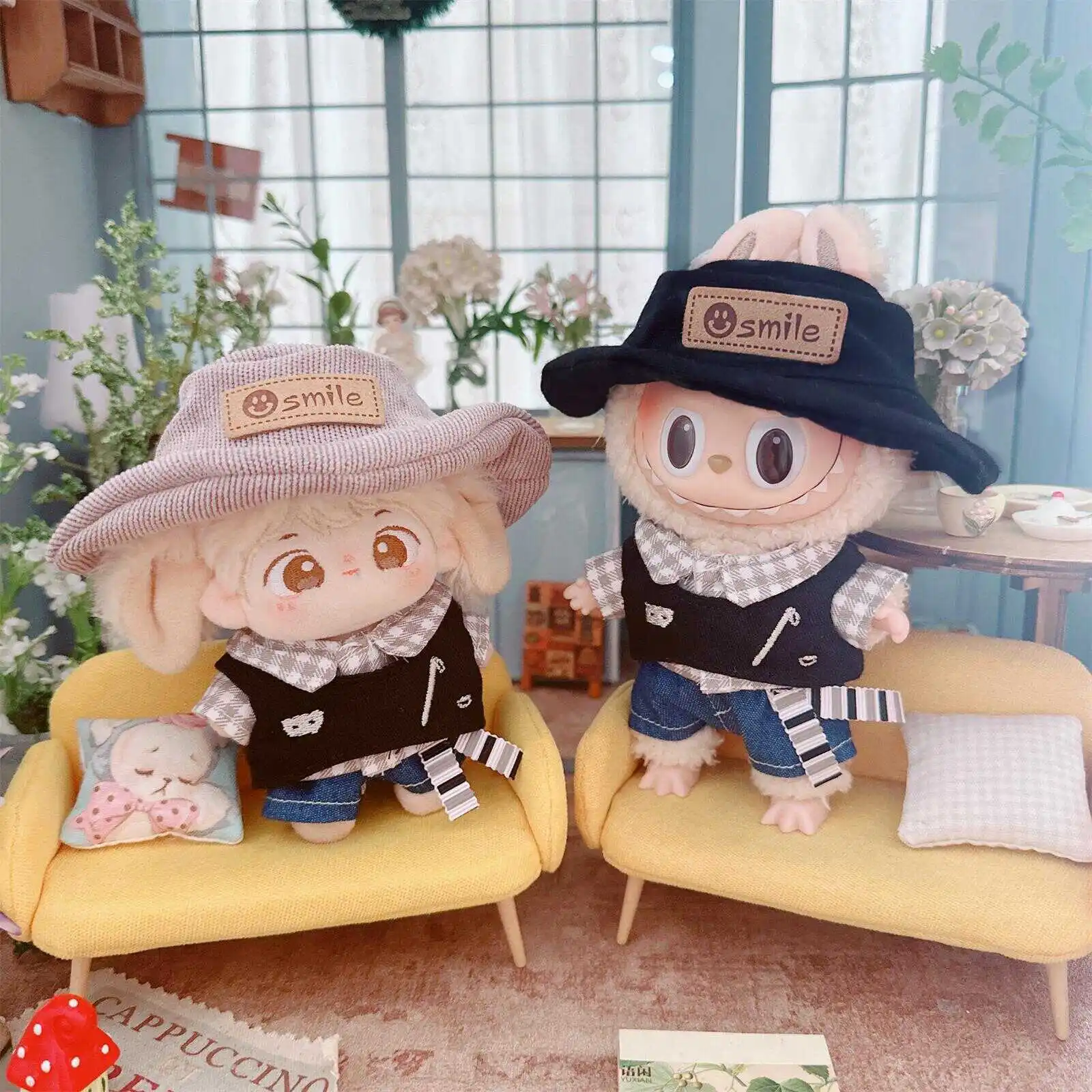 Cute Kawaii Idol Doll Clothes Set with Open Hat, DIY Dress Up, Changing Clothes, Games, Kids Gifts, Cool Boy, 3Pcs, 10cm
Cute Kawaii Idol Doll Clothes Set with Open Hat, DIY Dress Up, Changing Clothes, Games, Kids Gifts, Cool Boy, 3Pcs, 10cm