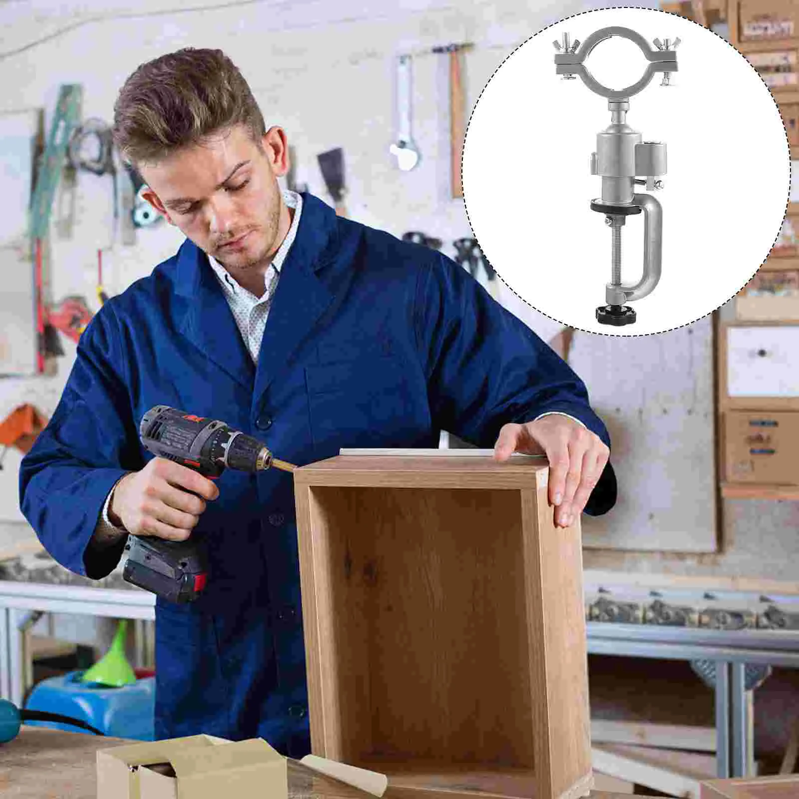 Vise Bench Bracket For Electric Drill Storage Swivel Rotating Clamp Tabletop Grinder Support Multifunctional Desk
Vise Bench Bracket For Electric Drill Storage Swivel Rotating Clamp Tabletop Grinder Support Multifunctional Desk