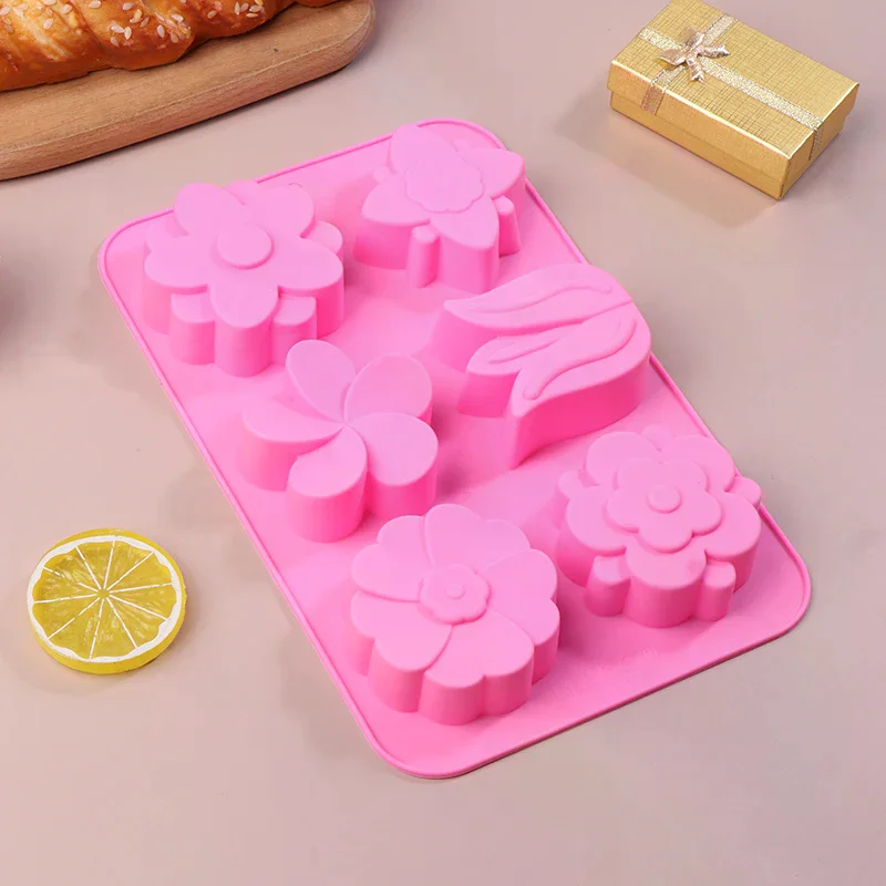 6 Kinds Flower Silicone Molds DIY Different Flower-shaped Baking Molds For Soap And Candle Making Cake Chocolate Mould
6 Kinds Flower Silicone Molds DIY Different Flower-shaped Baking Molds For Soap And Candle Making Cake Chocolate Mould