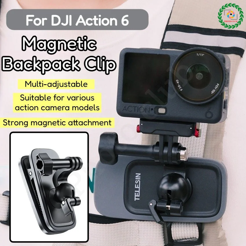 ТЕЛЕЗАЙН 360° ° Вращающийся магнитный зажим для рюкзака, зажим для DJI Action 6/5 Pro/GoPro 13/Insta360 Ace Pro 2, аксессуары для камеры
ТЕЛЕЗАЙН 360° ° Вращающийся магнитный зажим для рюкзака, зажим для DJI Action 6/5 Pro/GoPro 13/Insta360 Ace Pro 2, аксессуары для камеры