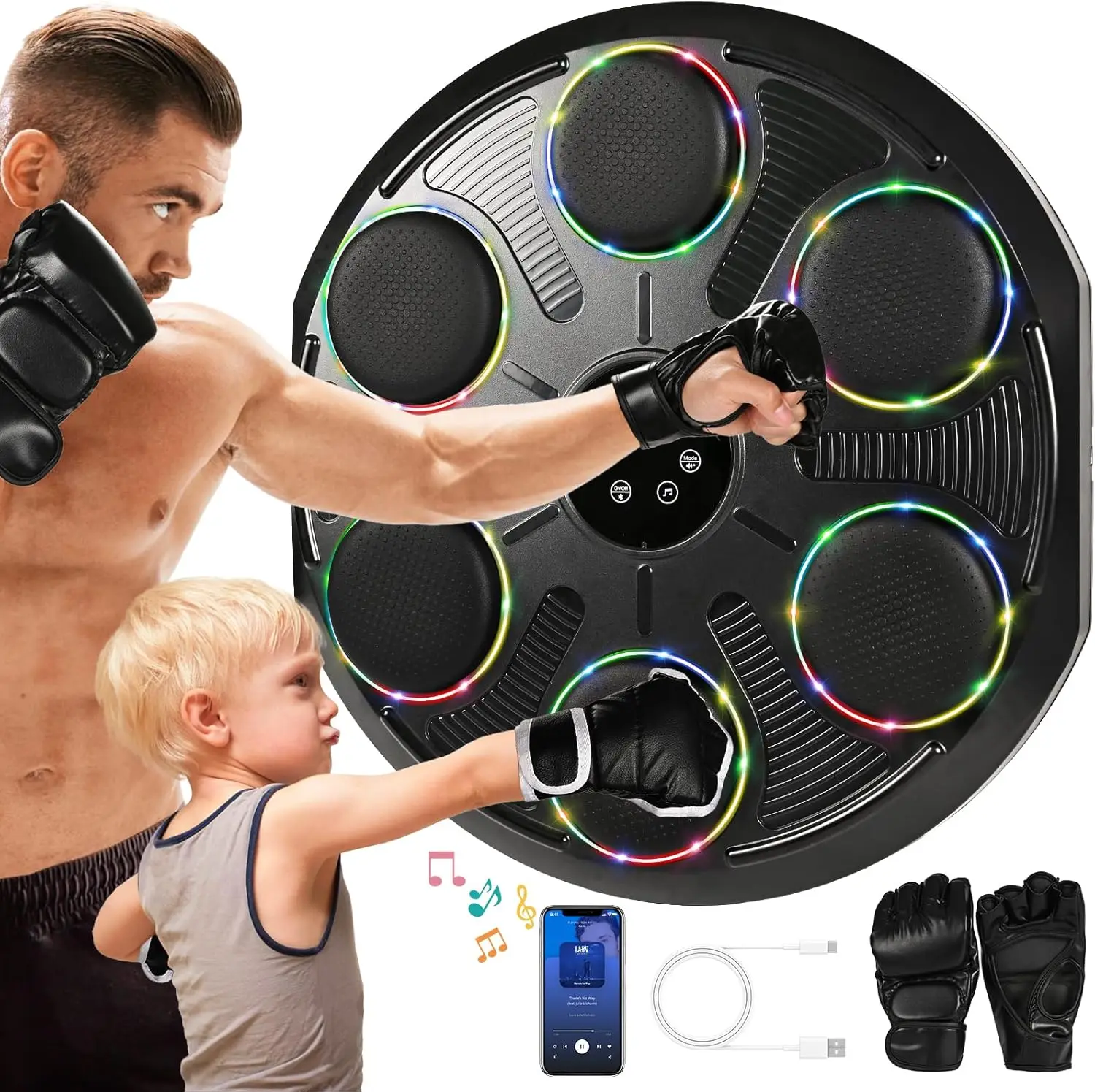 Smart Boxing Training Machine with Gloves, Wall Mounted, 12 Speeds & Modes for Home Gym
Smart Boxing Training Machine with Gloves, Wall Mounted, 12 Speeds & Modes for Home Gym