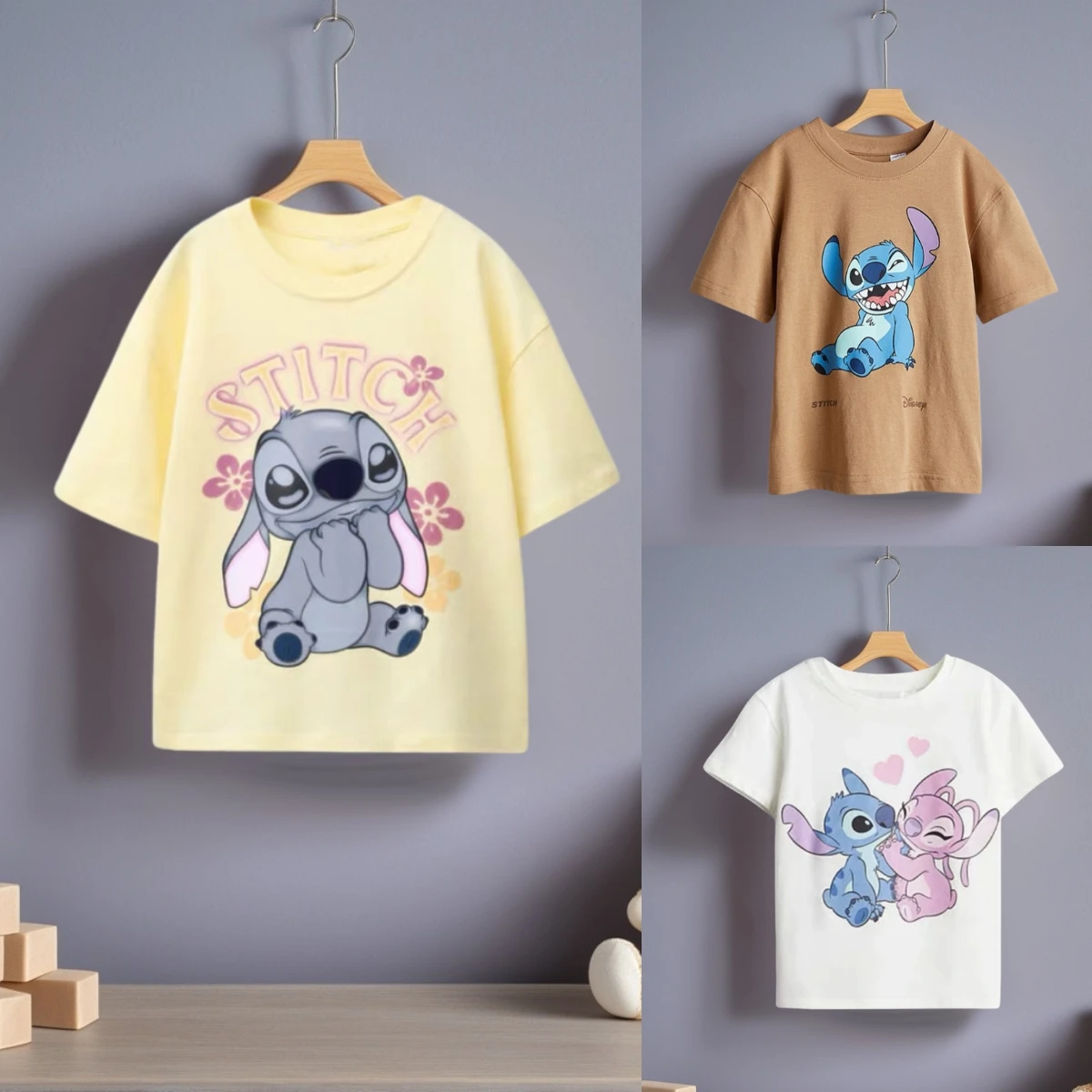 Pure Color Printed Stitch Boys Girls Short Sleeve Tshirt Tops 2025 New Summer Clothing Cartoon T-shirts Children's Wear Tees
Pure Color Printed Stitch Boys Girls Short Sleeve Tshirt Tops 2025 New Summer Clothing Cartoon T-shirts Children's Wear Tees